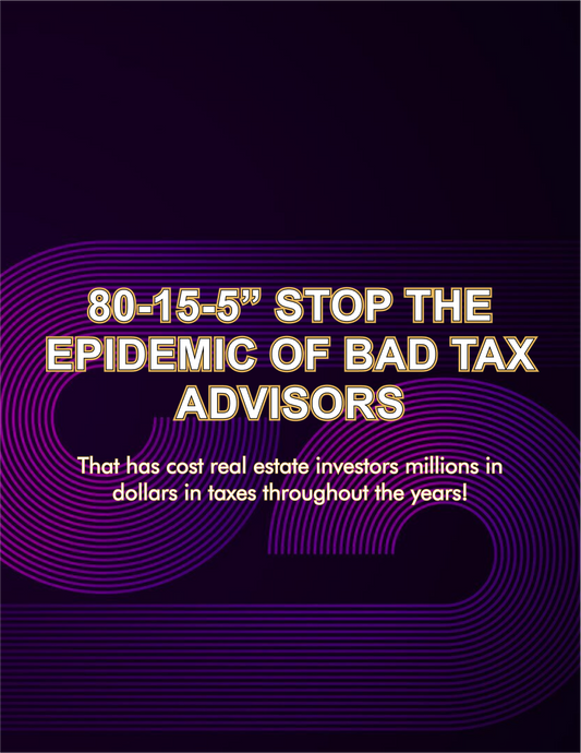 80-15-5: Stop Bad Tax Advisors & Save Millions in Taxes